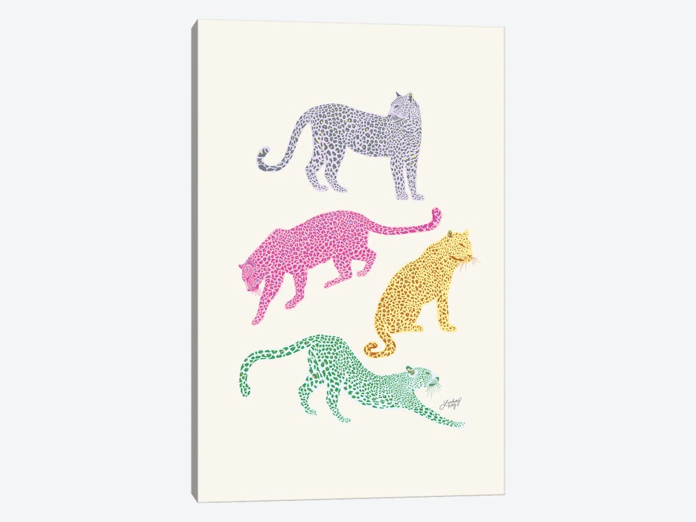 Leopards (Colorful Palette) by LindseyKayCo 1-piece Art Print
