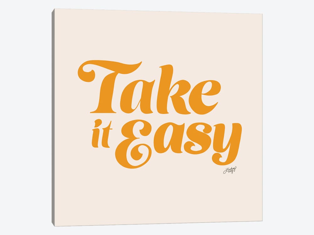 Take It Easy (Yellow Palette) by LindseyKayCo 1-piece Canvas Art
