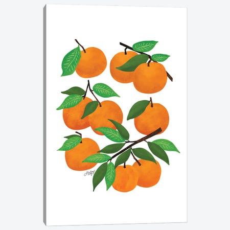 Oranges Canvas Print #LKC162} by LindseyKayCo Canvas Artwork