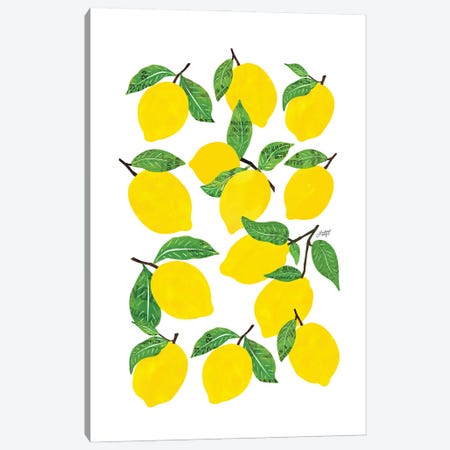 Lemons Canvas Print #LKC164} by LindseyKayCo Canvas Print