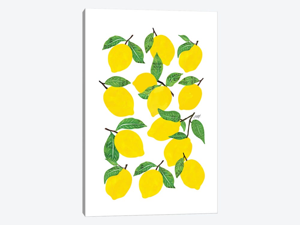 Lemons by LindseyKayCo 1-piece Canvas Art Print