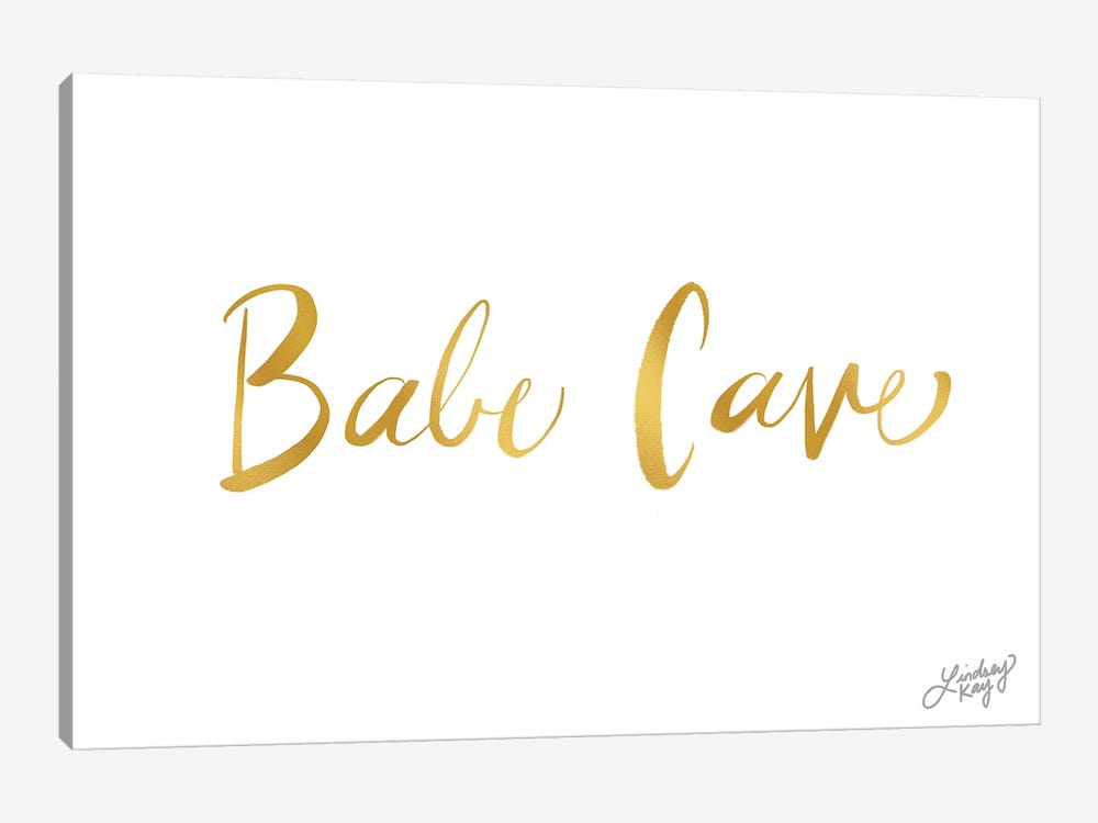 Babe Cave by LindseyKayCo 1-piece Canvas Art Print