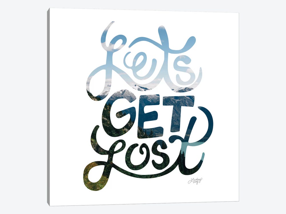 Lets Get Lost by LindseyKayCo 1-piece Canvas Wall Art