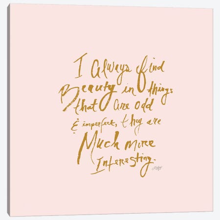 Marc Jacobs Quote Canvas Print #LKC45} by LindseyKayCo Canvas Print