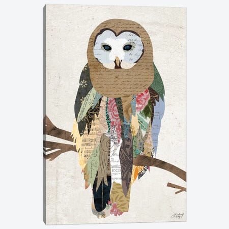 Owl Collage Canvas Print #LKC51} by LindseyKayCo Canvas Art Print