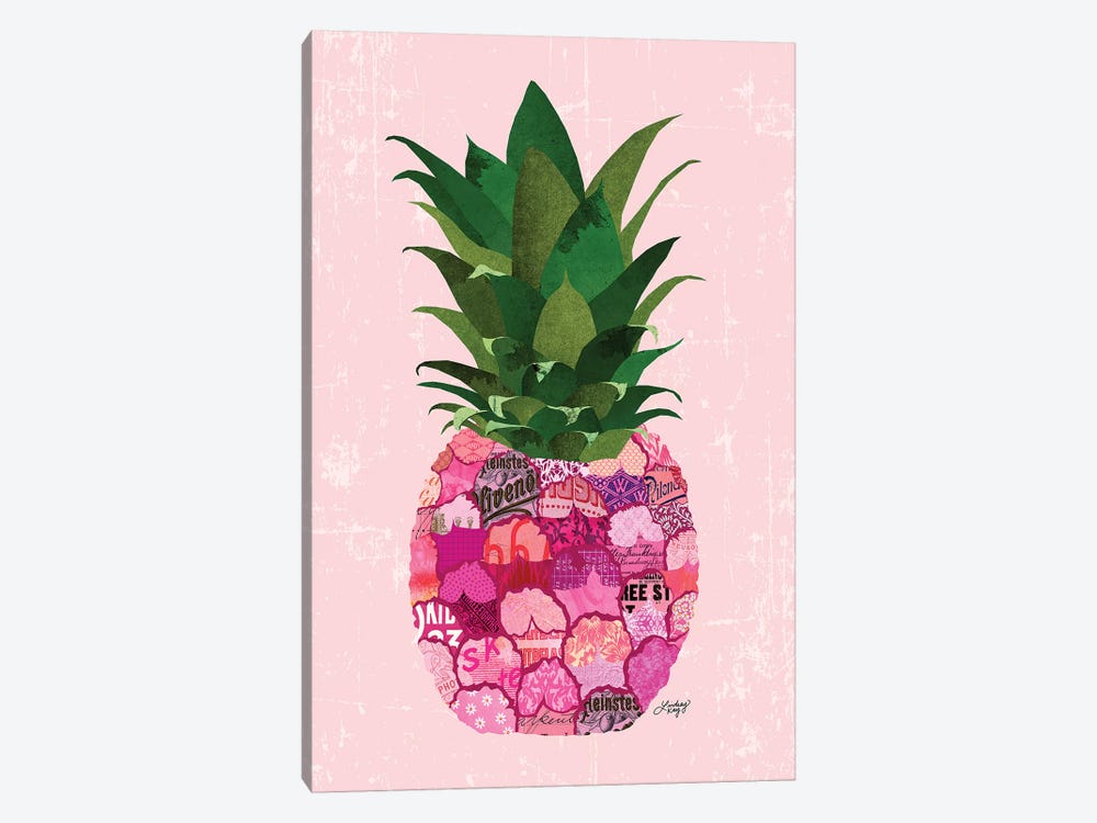 Pinneapple Collage by LindseyKayCo 1-piece Canvas Art Print