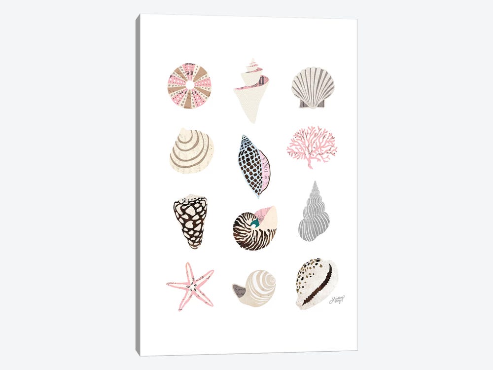 Seashell Collage by LindseyKayCo 1-piece Art Print