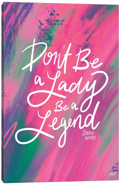 Stevie Nicks Quote Pink Canvas Art Print - LindseyKayCo