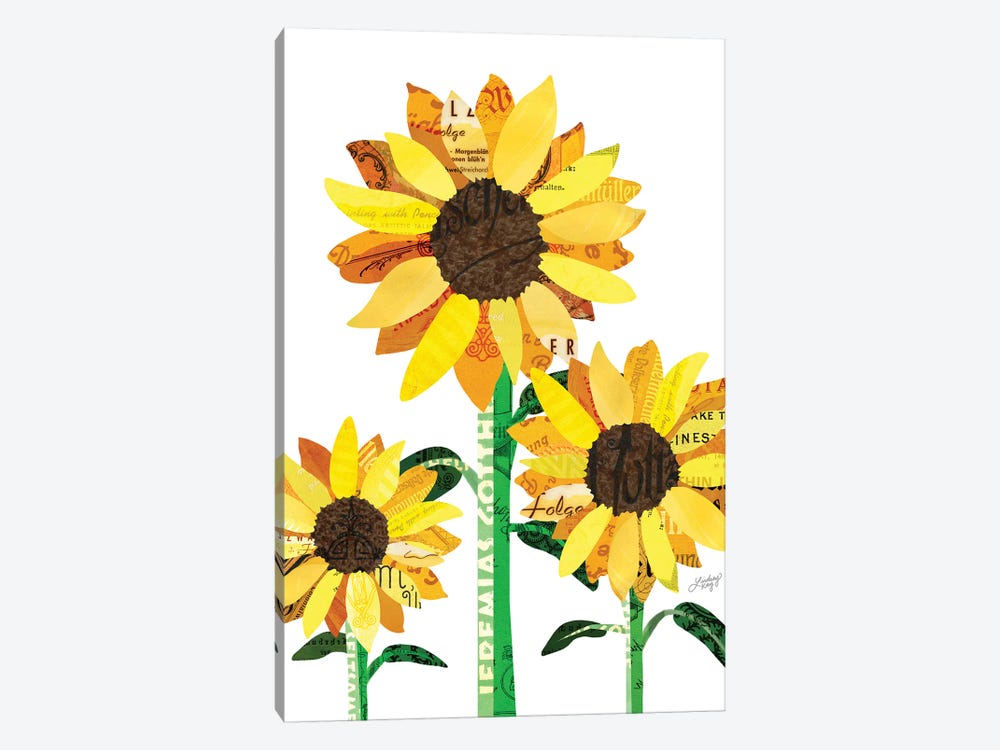 Sunflower Collage by LindseyKayCo 1-piece Canvas Art