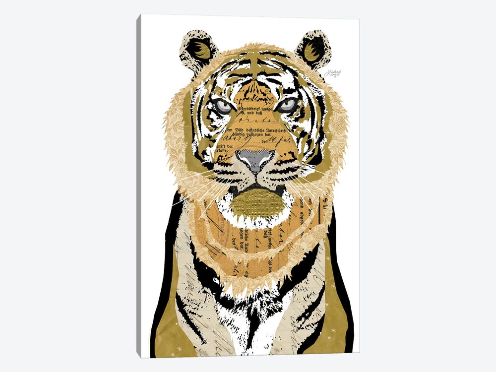 Tiger Collage by LindseyKayCo 1-piece Art Print