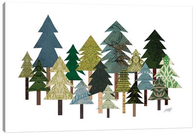 Trees Collage Canvas Art Print