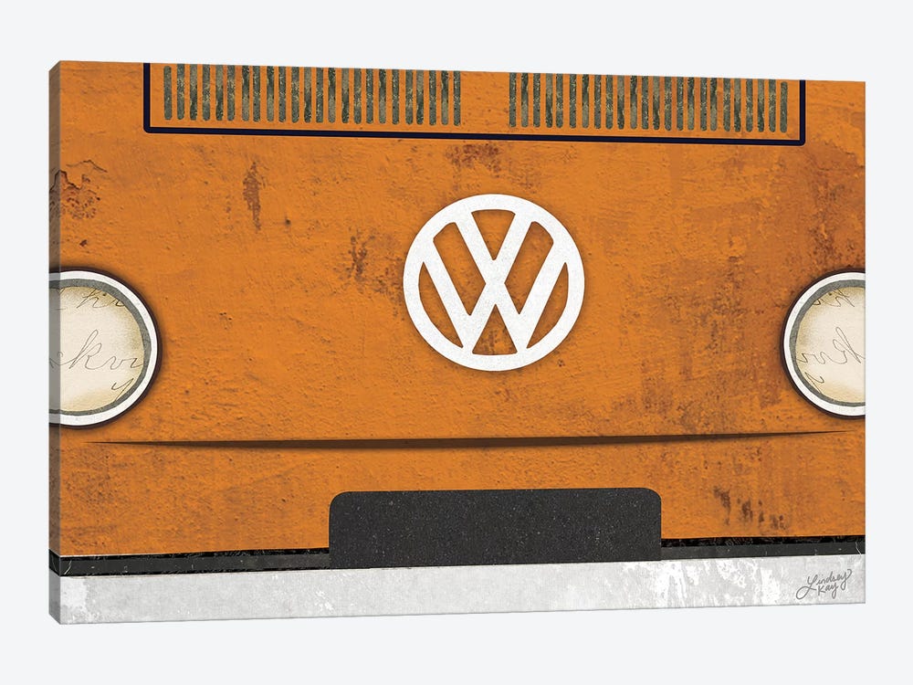 VW Bus Collage by LindseyKayCo 1-piece Canvas Art