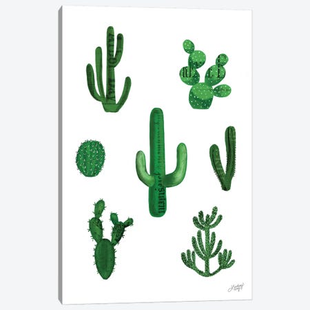 Cactus Collage Canvas Print #LKC8} by LindseyKayCo Canvas Print