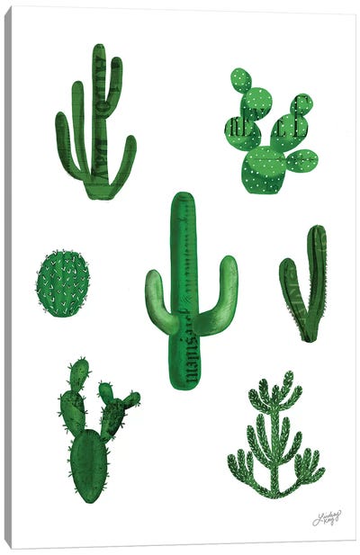 Cactus Collage Canvas Art Print - LindseyKayCo