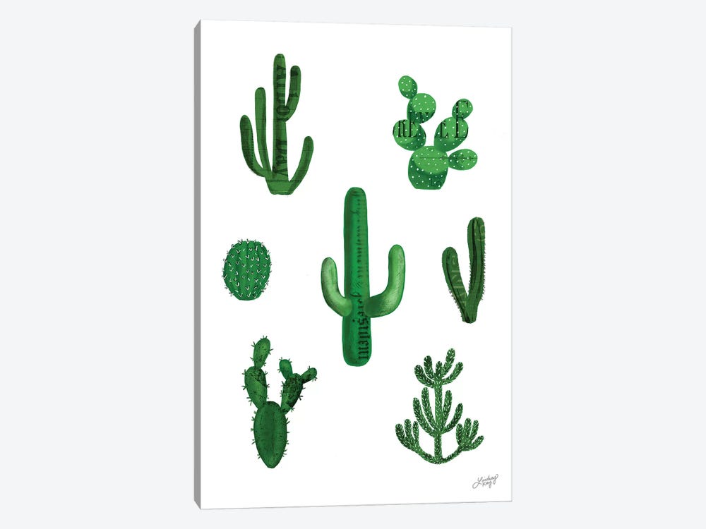 Cactus Collage by LindseyKayCo 1-piece Canvas Artwork