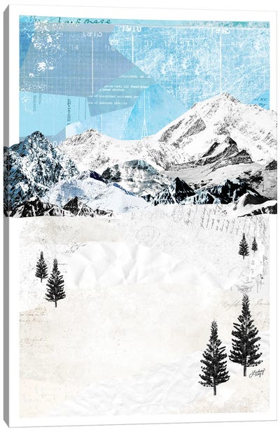 Mountain Landscape Collage Canvas Art Print - LindseyKayCo