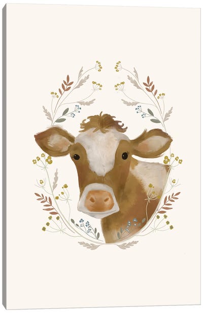 Farm Country Cow I Canvas Art Print