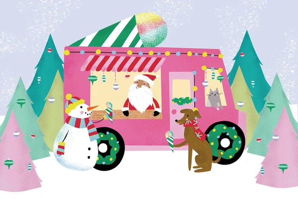 Snow Cone Christmas Truck