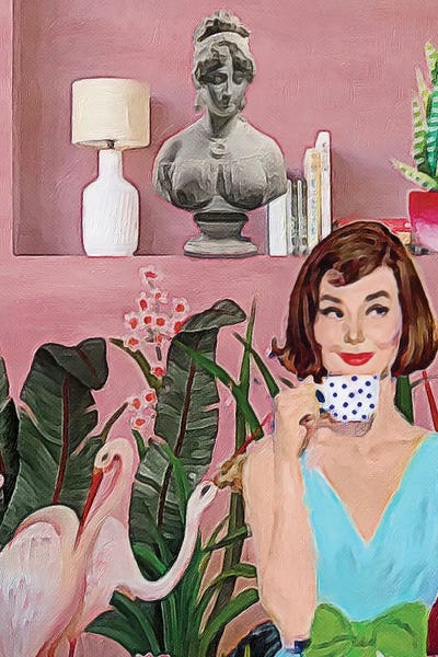 Preppy Pop Art: Cheeky Smile by Lucy Klimenko