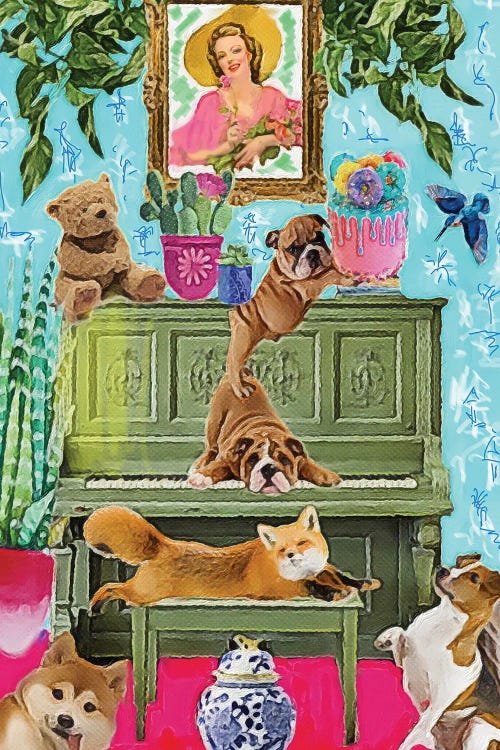 Getting Ready For Mum's Birthday by Lucy Klimenko wall art