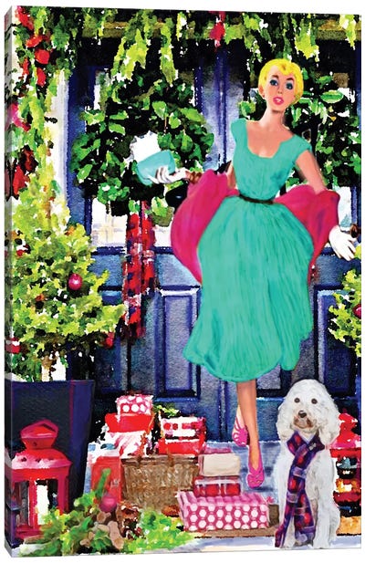 Have You Seen Santa Canvas Art Print - Barbiecore