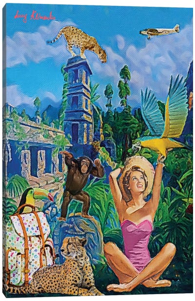 Inca Trail Canvas Art Print - Women's Swimsuit & Bikini Art