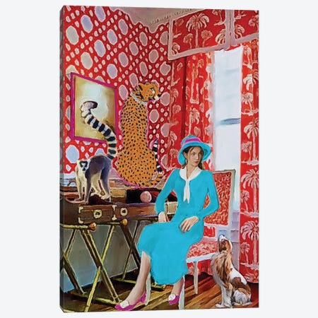 The Orange Room Canvas Print #LKK44} by Lucy Klimenko Canvas Print
