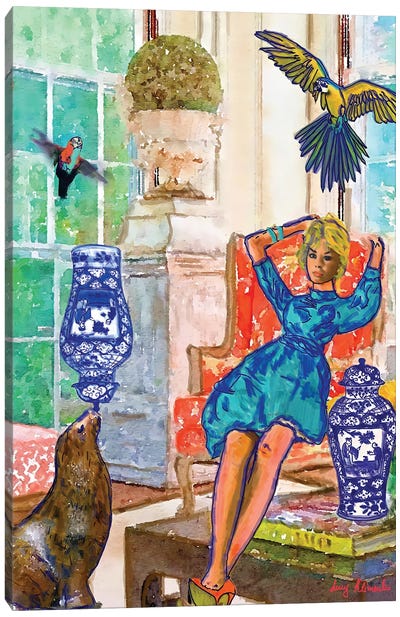 Balance Canvas Art Print - Charming Blue