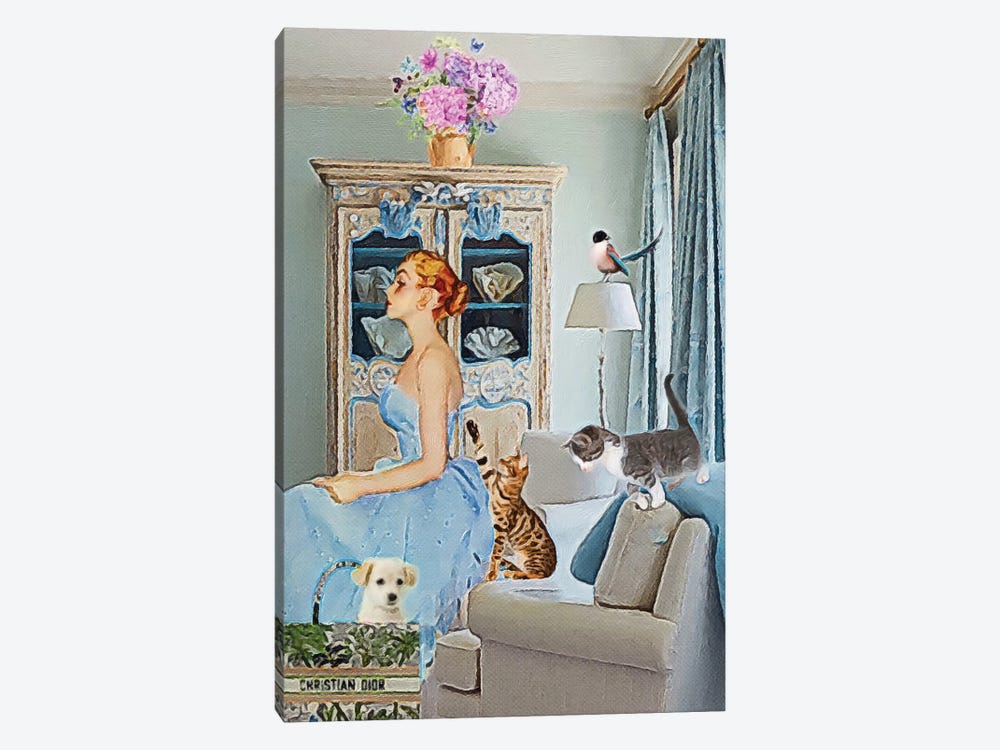 Up To No Good by Lucy Klimenko 1-piece Canvas Wall Art