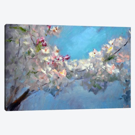 Flowering Branch Canvas Print #LKL15} by Elena Lukina Art Print