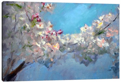 Flowering Branch Canvas Art Print - Elena Lukina