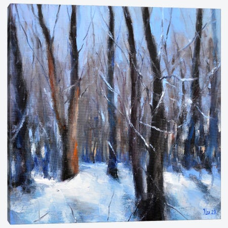Forest In January Days Canvas Print #LKL16} by Elena Lukina Canvas Art Print