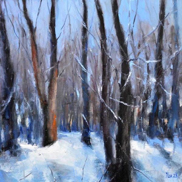 Snowscapes: Forest In January Days by Elena Lukina