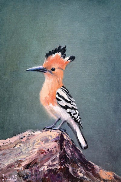 Elena Lukina: Hoopoe Bird by Elena Lukina