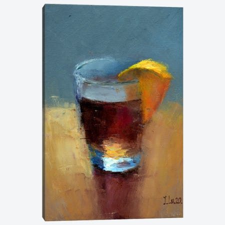 Hot Mulled Wine With A Slice Of Orange Canvas Print #LKL20} by Elena Lukina Canvas Print