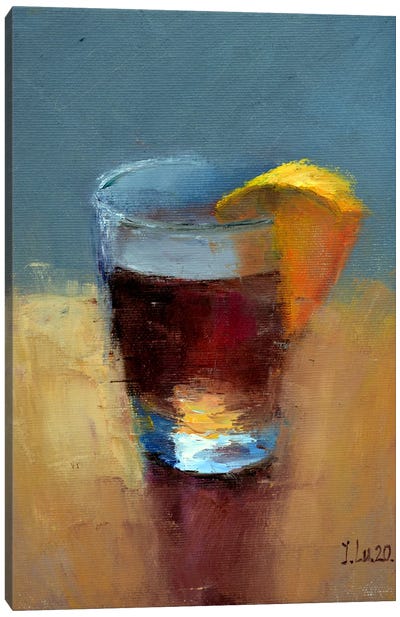 Hot Mulled Wine With A Slice Of Orange Canvas Art Print - Elena Lukina