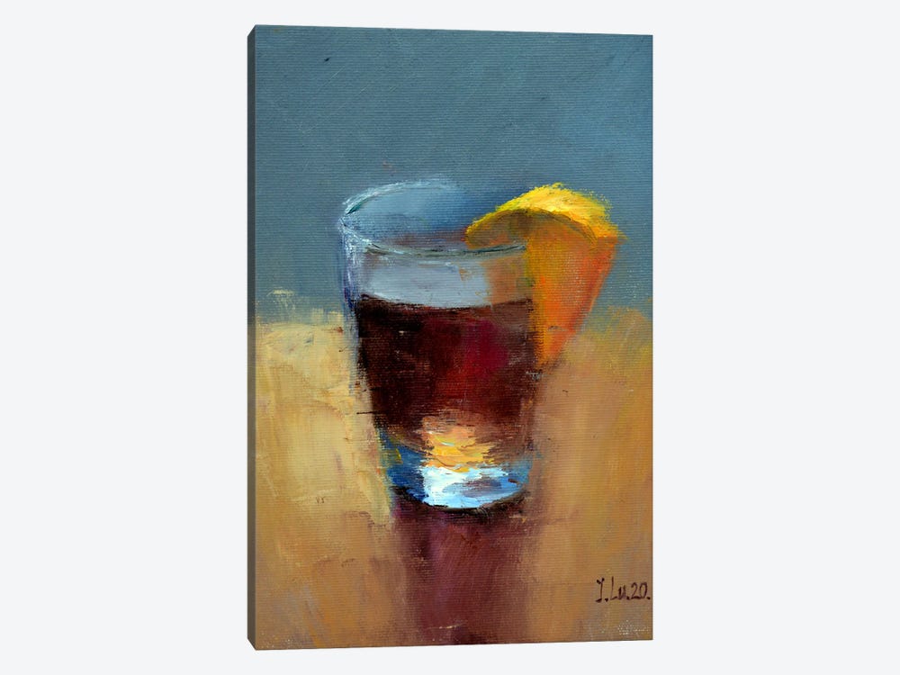 Hot Mulled Wine With A Slice Of Orange by Elena Lukina 1-piece Canvas Print