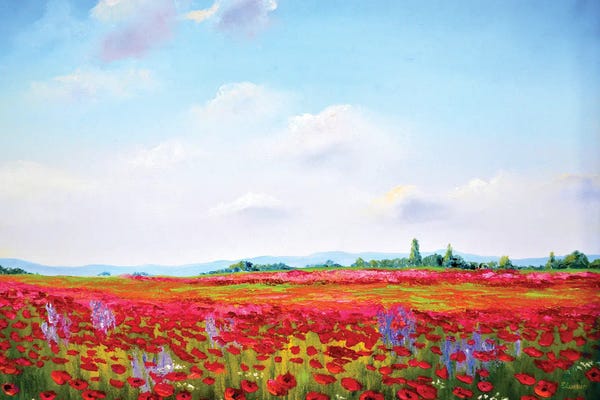 Impasto Poppies