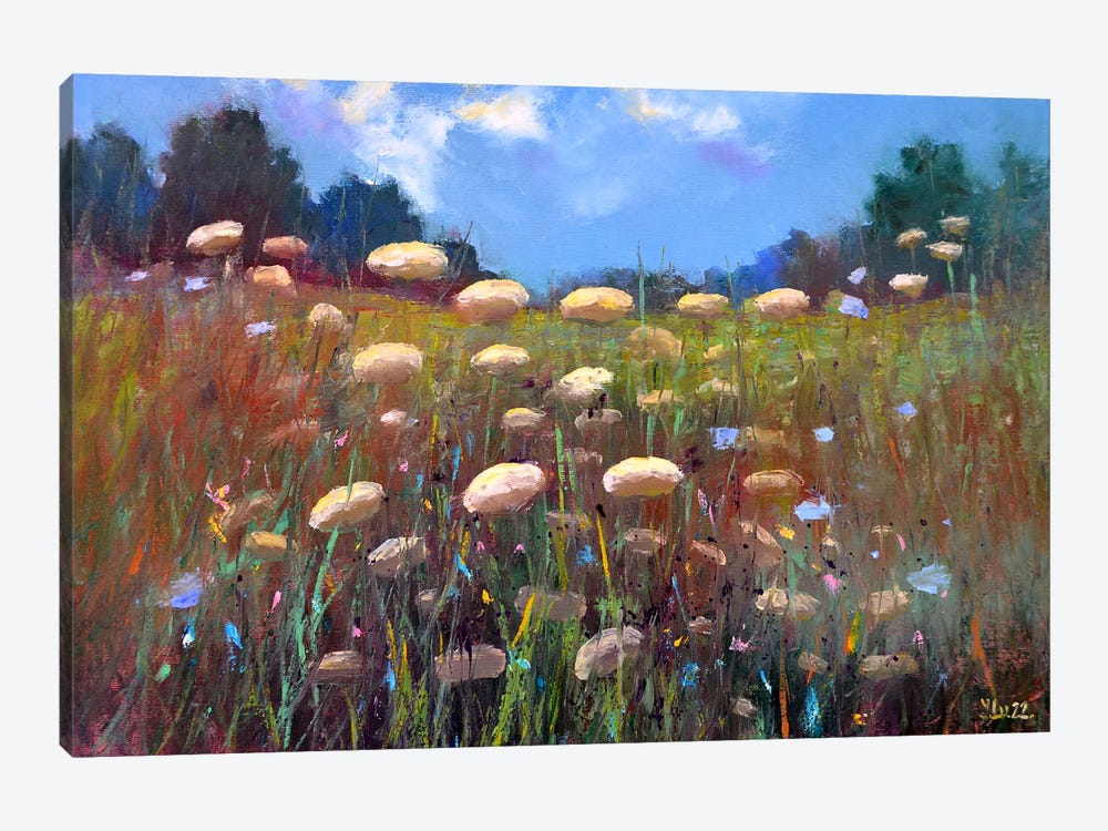 Landscape With Meadow by Elena Lukina 1-piece Art Print