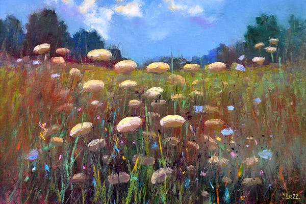 Elena Lukina: Landscape With Meadow by Elena Lukina