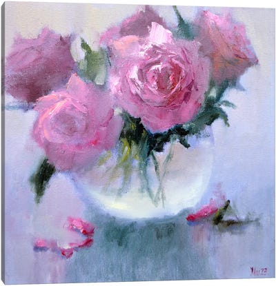 Pink Bouquet Canvas Art Print - Perano Art