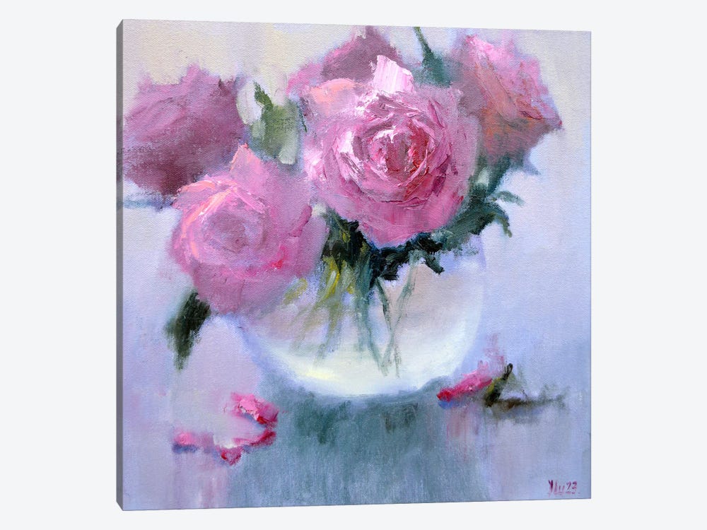 Pink Bouquet by Elena Lukina 1-piece Canvas Artwork
