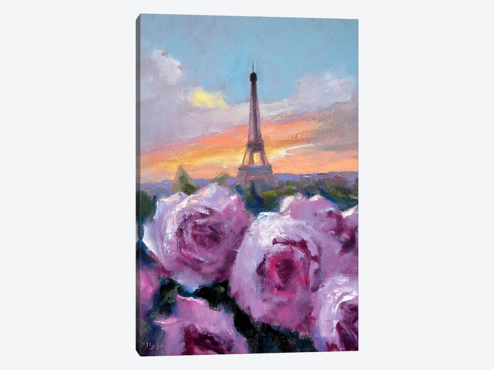 Romance In Paris by Elena Lukina 1-piece Canvas Art