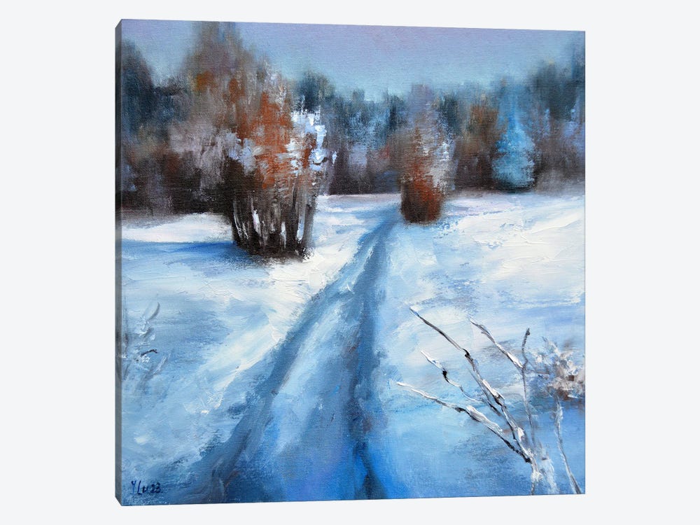 Snow Path by Elena Lukina 1-piece Canvas Wall Art