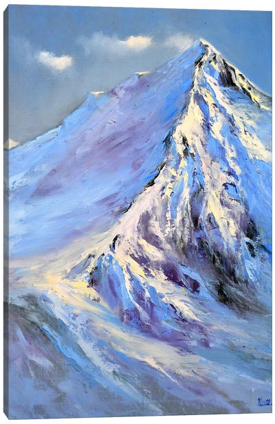 Snow Peaks Canvas Art Print - Elena Lukina