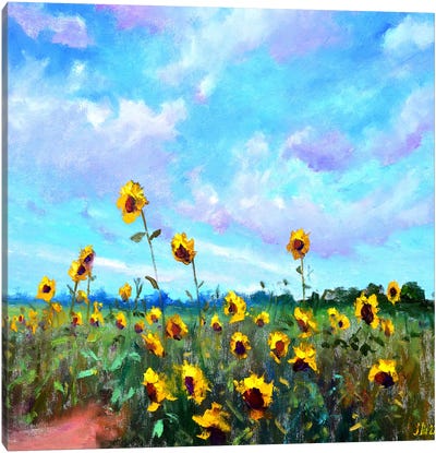 Beautiful Day Canvas Art Print - Van Gogh's Sunflowers Collection