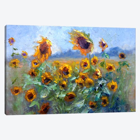 Sunflowers I Canvas Print #LKL46} by Elena Lukina Canvas Art