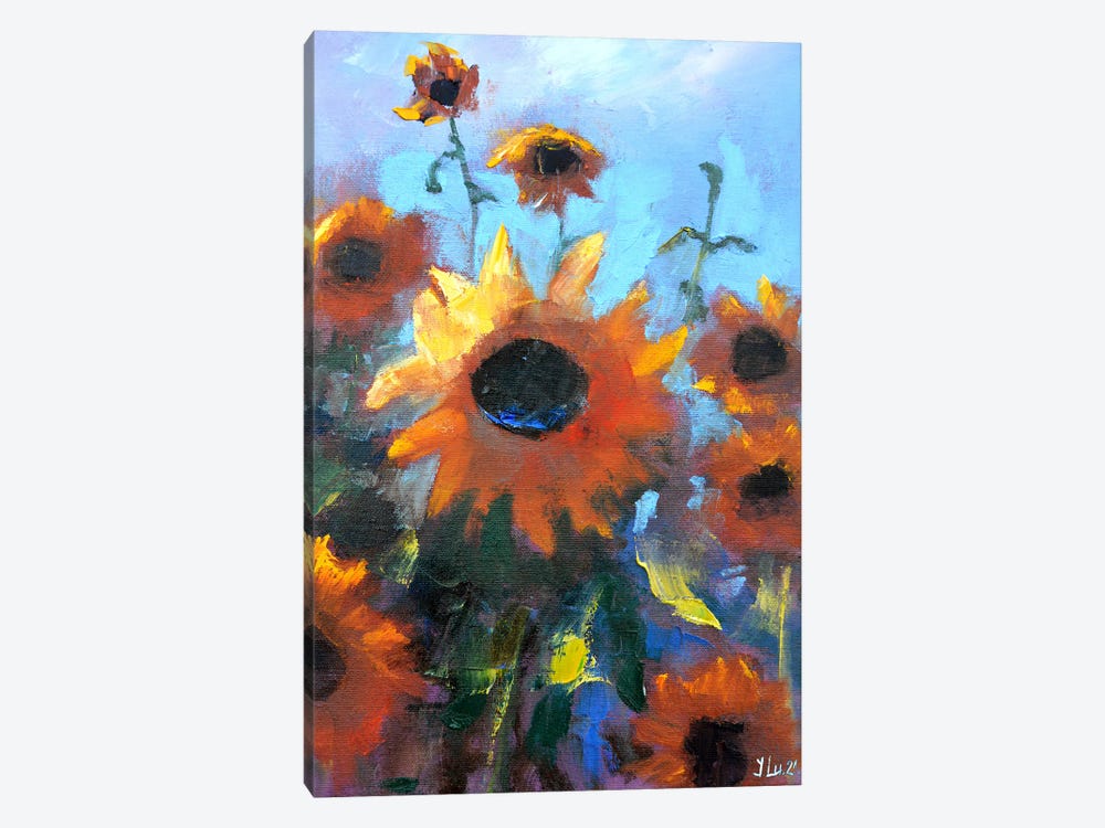 Sunflowers II by Elena Lukina 1-piece Canvas Art