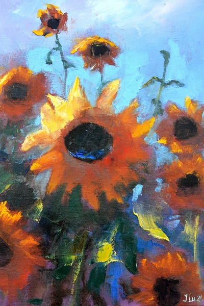 Fine Art Print: Sunflowers II by Elena Lukina