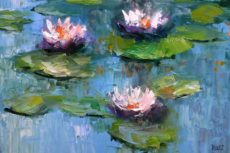 Water Lilies II by Elena Lukina wall art